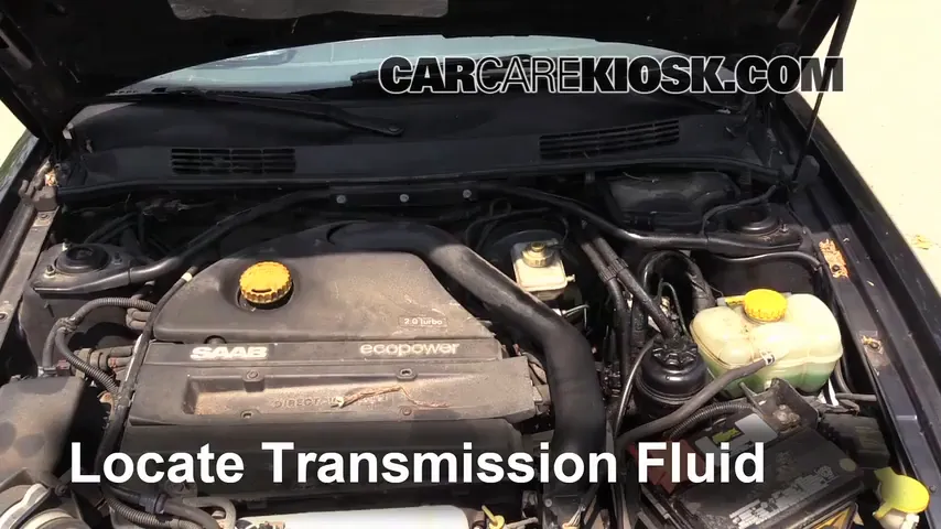 2002 Saab 9-3 SE 2.0L 4 Cyl. Turbo Hatchback (4 Door) Transmission Fluid Check Fluid Level